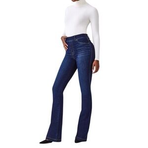 Spanx Flare Jean in Midnight Shade Blue 1X